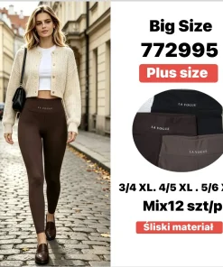 Legginsy Damskie,Size 3xl/4xl-5xl/6xl,paczka 12szt, mix kolor
