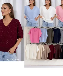 Swetry damskie, size uni,paczka 6szt,mix kolor