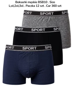 Bokserki MĘSKIE,Size l-3xl,paczka 12szt, mix kolor