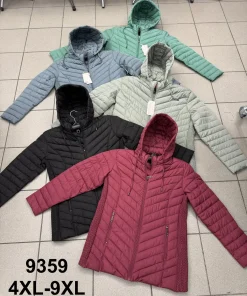 Kurtki damskie,size 4xl-9xl,paczka 6szt ,1kolor