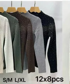 Swetry damskie,size s/m-l/xl,paczka 8szt ,mix kolor