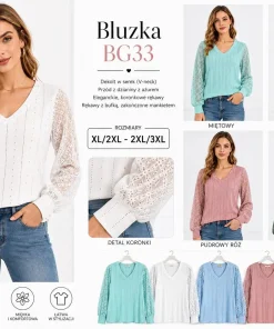Bluzki Damskie,Size xl/2xl-2x/3xl,paczka 12szt, mix kolor