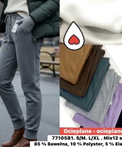 Spodnie Damskie, size s/m-l/xl,Paczka 12szt ,mix kolor
