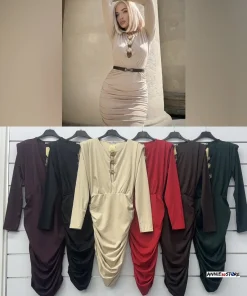 Sukienki Damskie WŁOSKA,Size uni,paczka 6szt, mix kolor