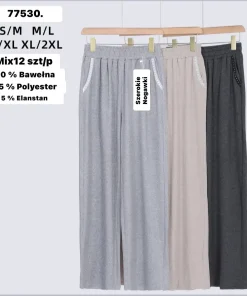 Spodnie Damskie,Size s/m-xl/2xl,paczka 12szt, mix kolor