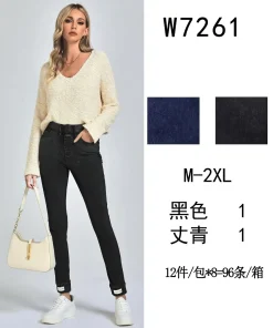 Jeansy Damskie,size m-2xl,Paczka 12szt,mix kolor