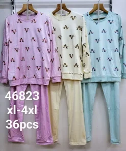 Piżamy Damskie,Size xl-4xl,paczka 12szt, mix kolor
