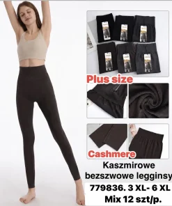 Legginsy Damskie,Size 3xl-6xl,paczka 12szt, 1 kolor