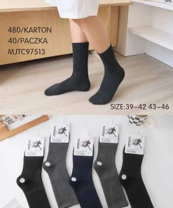 Skarpety MĘSKIE,Size 39-46,paczka 40szt, mix kolor