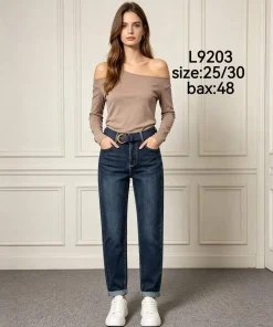 Jeansy Damskie,Size 25-30,paczka 12szt, 1 kolor