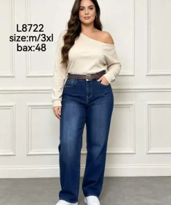 Jeansy Damskie, size m-3xl,Paczka 12szt, 1 kolor