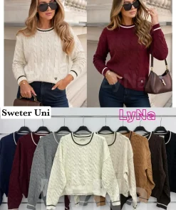 Swetry Damskie WŁOSKA,Size uni,paczka 6szt, mix kolor
