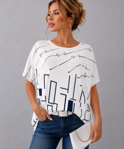 Bluzki Damskie,Size 2xl/3xl-4xl/5xl,paczka 12szt, mix kolor