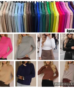 Swetry Damskie WŁOSKA,Size uni,paczka 6szt, mix kolor