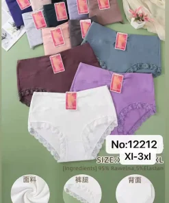 Majtki Damskie,size xl-3xl,paczka 24szt, mix kolor