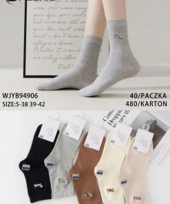Skarpety Damskie,Size 35-42,paczka 40szt, mix kolor