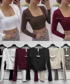Bluzki damskie WŁOSKA,Size uni ,paczka 6 szt mix kolor