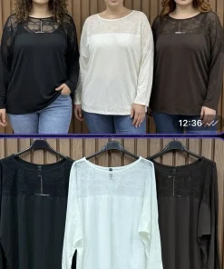 Bluzki Damskie WŁOSKA,Size uni,paczka 6szt, mix kolor