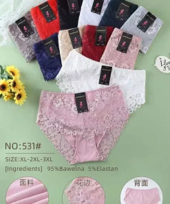 Majtki damskie,Size xl-3xl,paczka 24szt, mix kolor