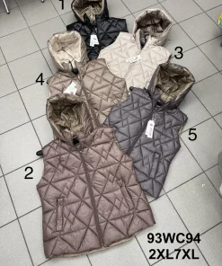 Kamizelki damskie,size 2-7xl,paczka 6szt ,1kolor