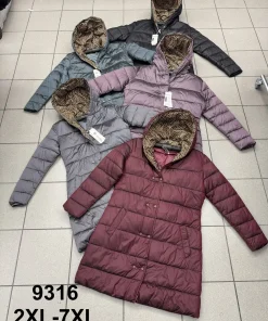 Kurtki damskie,size 2xl-7xl,paczka 6szt ,1kolor