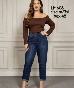 Jeansy Damskie, size m-3xl,Paczka 12szt, 1 kolor