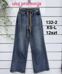 Jeansy Damskie,size xs-l,Paczka 12szt ,1kolor