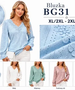 Bluzki Damskie,Size xl/2xl-2x/3xl,paczka 12szt, mix kolor
