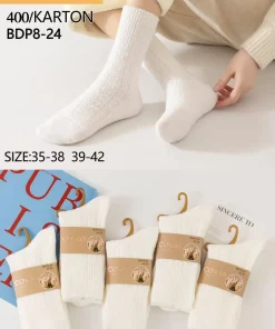 Skarpety Damskie, size 35-42,Paczka 40szt, 1 kolor