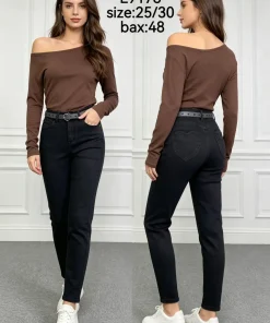 Jeansy Damskie,size 25-30,paczka 12szt, 1 kolor