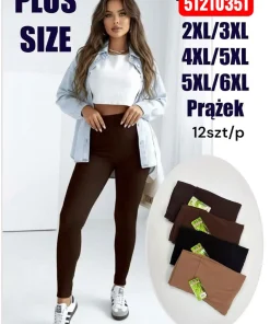 Legginsy damskie,Size 2xl/3xl-5xl/6xl,paczka 12szt, mix kolor
