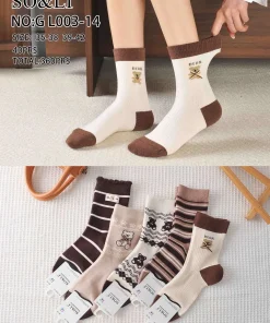 Skarpety Damskie, size 35-42,Paczka 40szt, 1 kolor