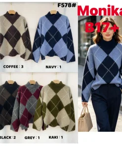 Swetry Damskie WŁOSKA,Size uni,paczka 8szt, mix kolor