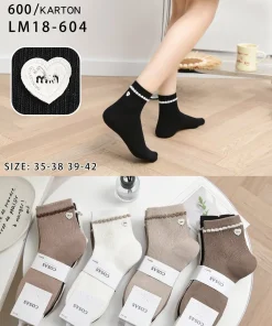Skarpety Damskie,Size 35-42,paczka 40szt, mix kolor