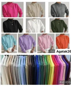 Swetry Damskie WŁOSKA,Size uni,paczka 6szt, mix kolor