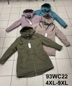 Kurtki damskie,size 4xl-9xl,paczka 6szt ,1kolor