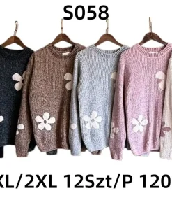 Swetry Damskie,size m/l-xl/2xl,Paczka 12szt, mix kolor
