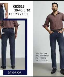 Spodnie JEANSOWE MĘSKIE,Size 30-40,paczka 12szt, 1 kolor