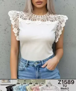 Bluzki damskie,size uni,Paczka 12szt,mix kolor