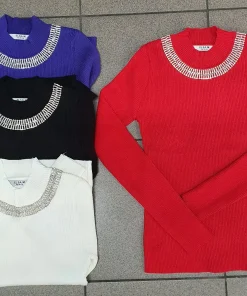 Swetry Damskie,Size uni,paczka 12szt, mix kolor