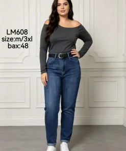 Jeansy Damskie, size m-3xl,Paczka 12szt, 1 kolor