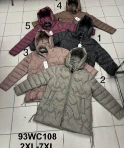 Kurtki damskie,size 2-7xl,paczka 6szt ,1kolor