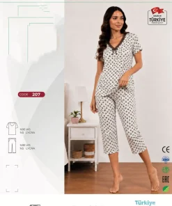 Piżama Damskie,Size 2xl-4xl,paczka 6szt, 1 kolor