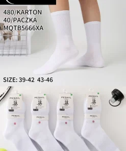 Skarpety MĘSKIE,Size 39-46,paczka 40szt, 1 kolor