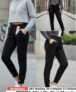 Spodnie Damskie, size s/m-l/xl,Paczka 12szt ,1 kolor