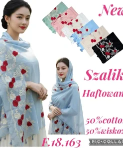 Szaliki damskie ,Paczka 12szt mix