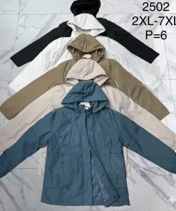 Kurtki damskie ,size 2-7xl,Paczka 6szt, 1kolor