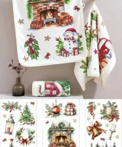 Ścierki w Mikrofibry “”” świętowanie”” Rozmiar : 40/60cm
