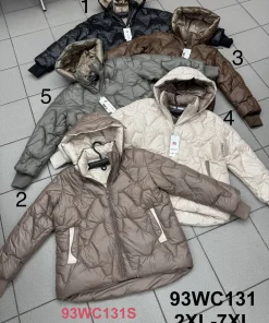 Kurtki damskie,size 2-7xl,paczka 6szt ,1kolor