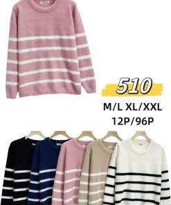 Swetry Damskie,size m/l-xl/2xl,Paczka 12szt ,mix kolor